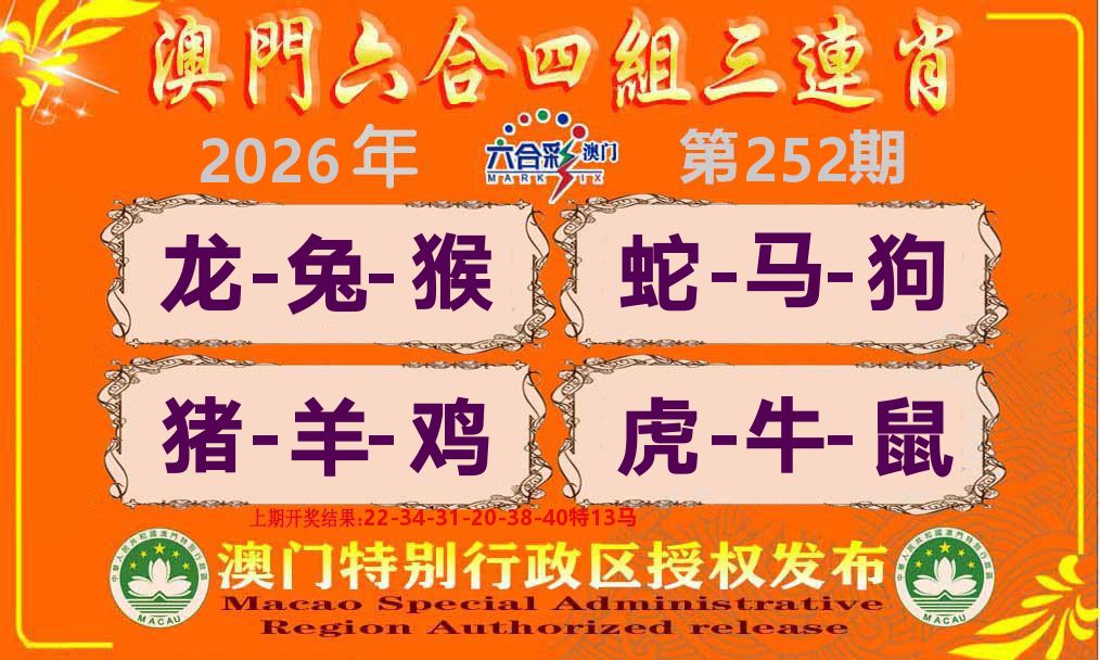 六合三连肖 第252期