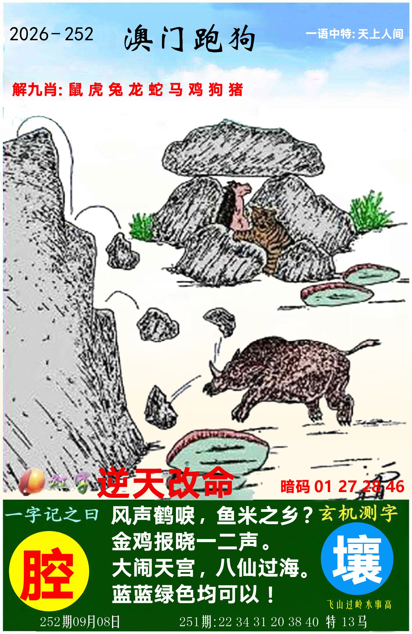 澳门跑狗图 第252期