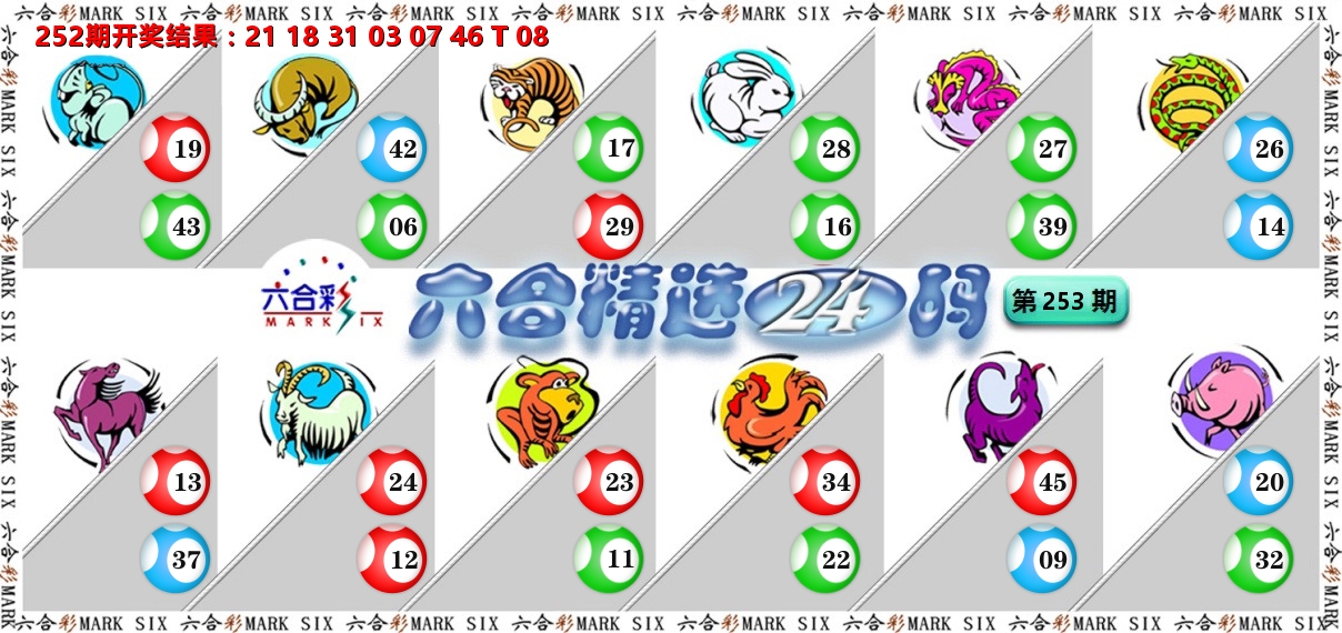 六合精选24码 第253期