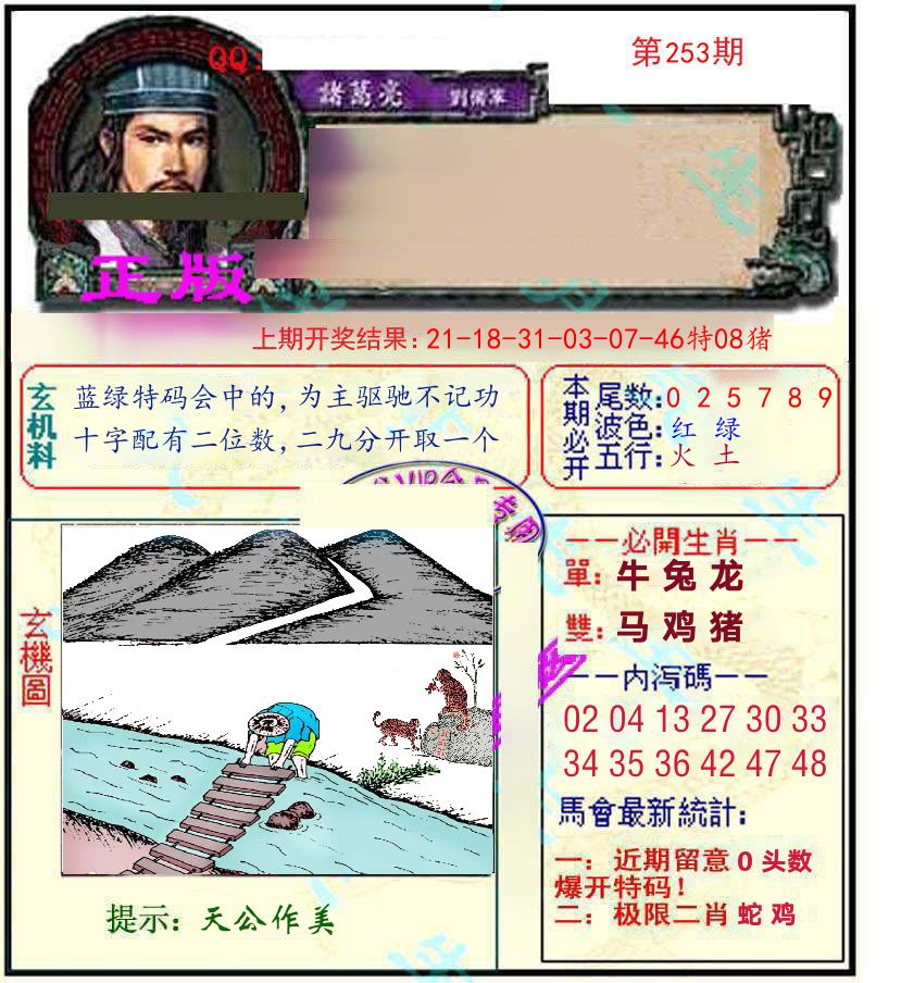 诸葛亮玄机 第253期