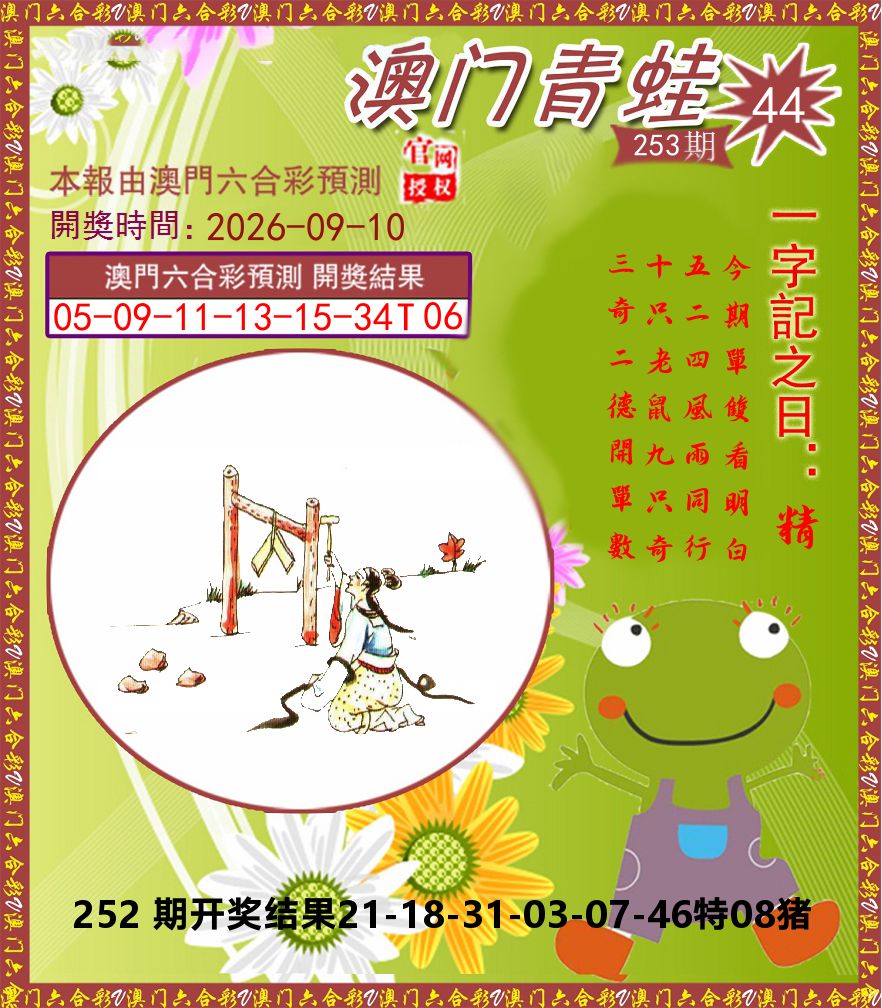 青蛙系列44 第253期