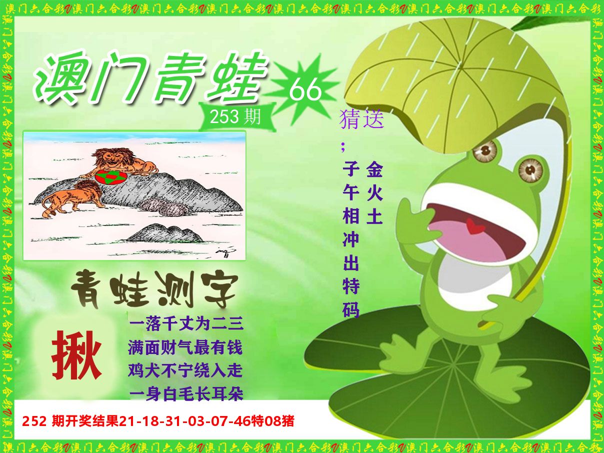 青蛙系列66 第253期