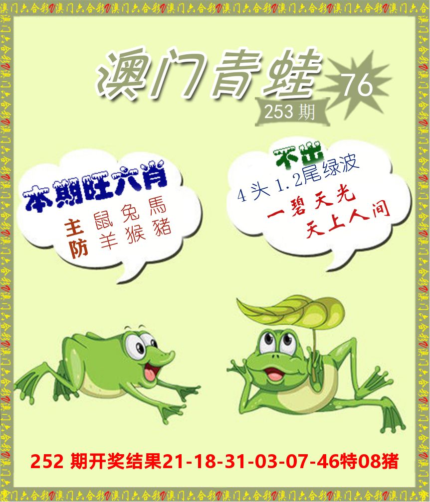 青蛙系列76 第253期