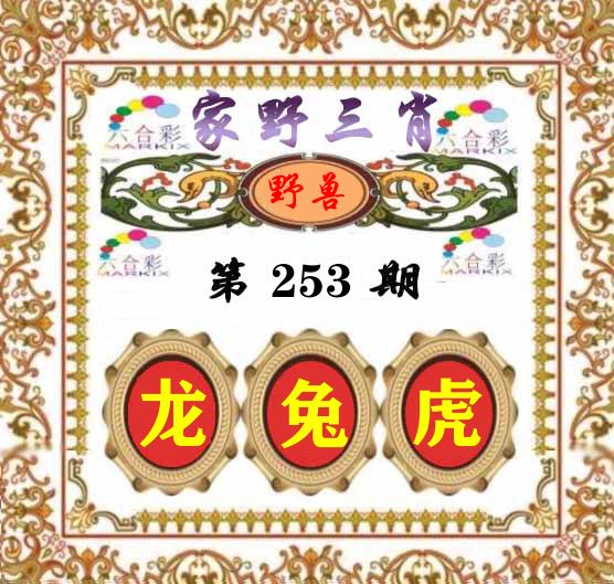 家野三肖 第253期