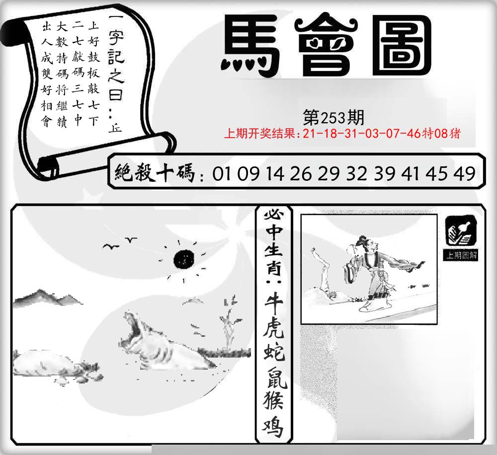 马会图 第253期