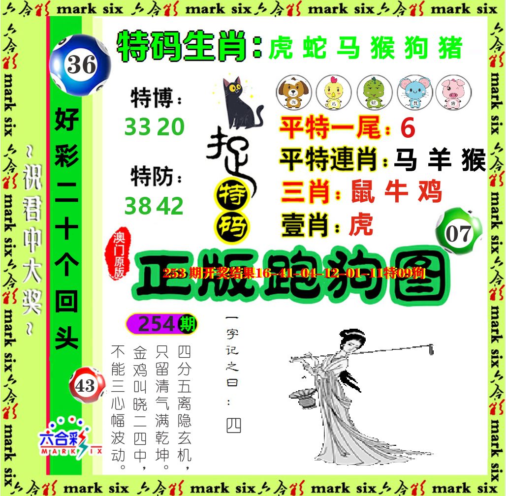 正版跑狗图 第254期