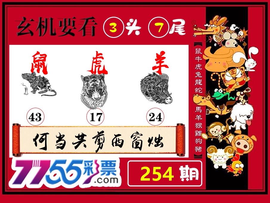 玄机要看 第254期