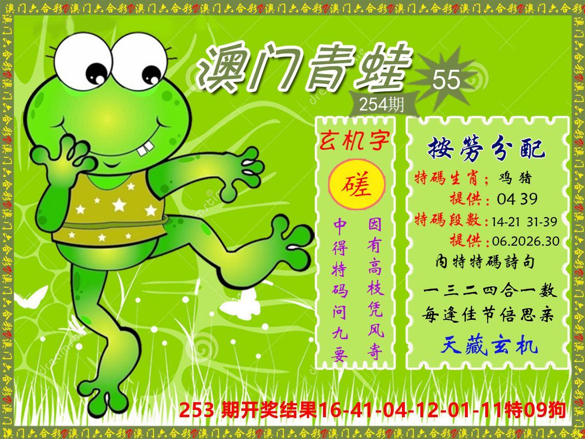 青蛙系列55 第254期
