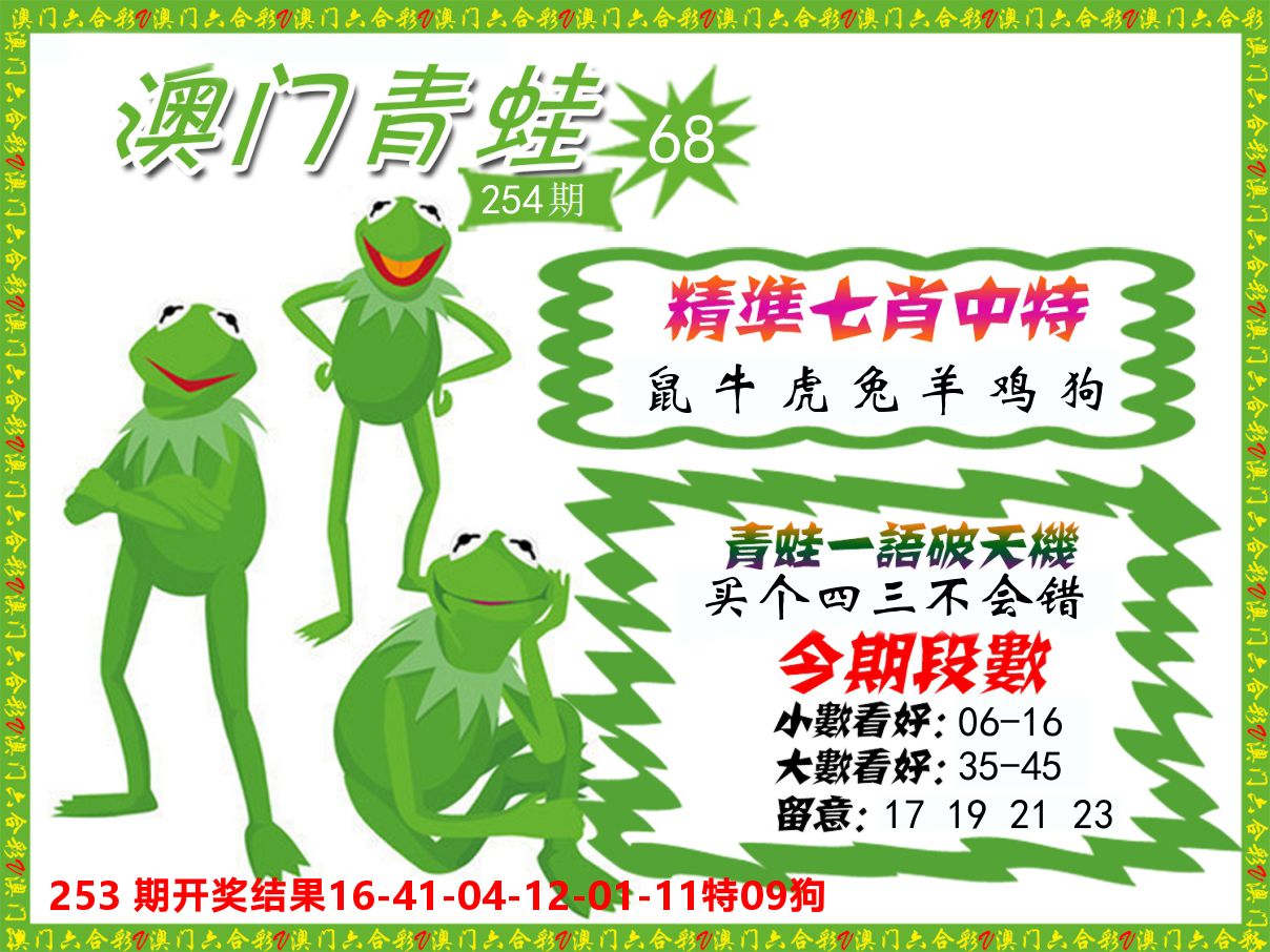 青蛙系列68 第254期