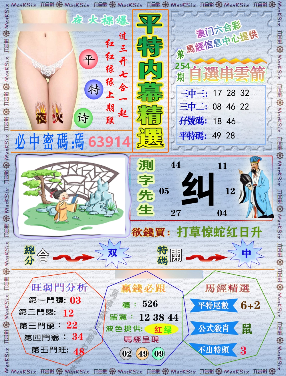 平特内幕精选 第254期