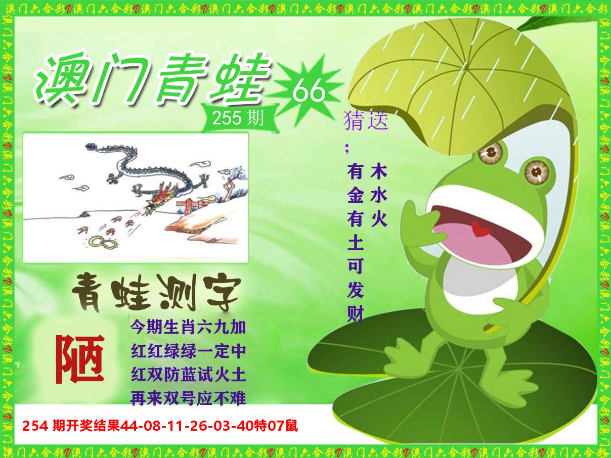 青蛙系列66 第255期