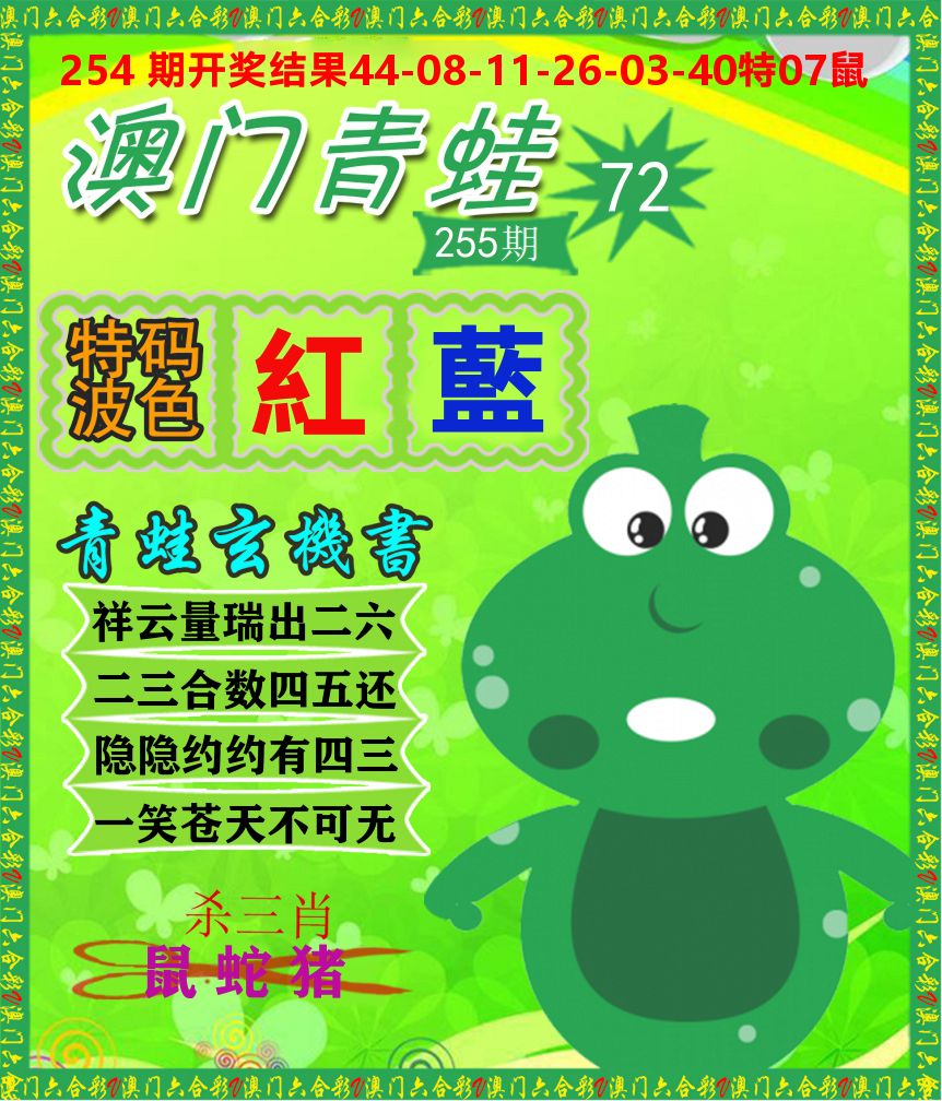 青蛙系列72 第255期