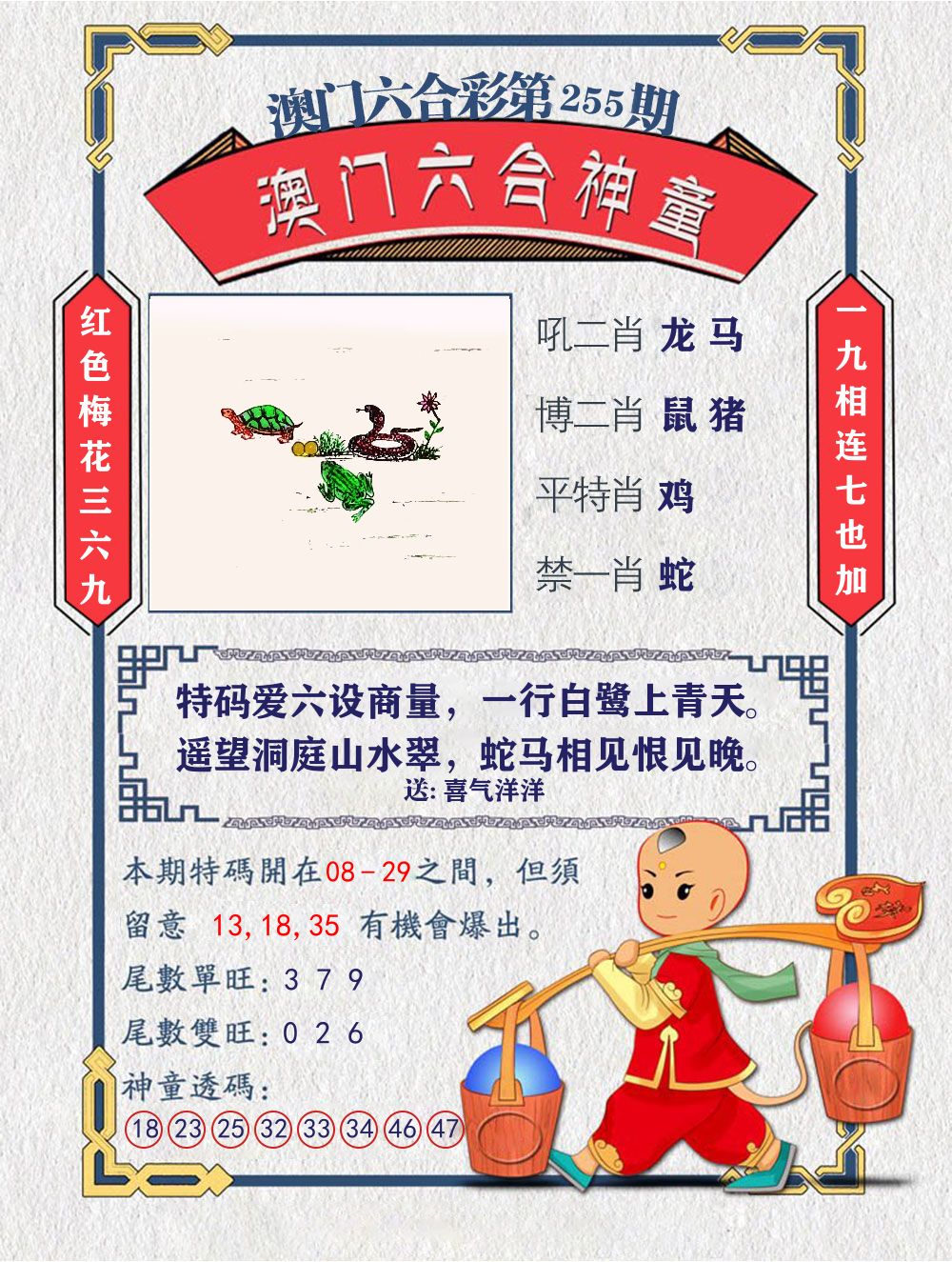 六合神童 第255期