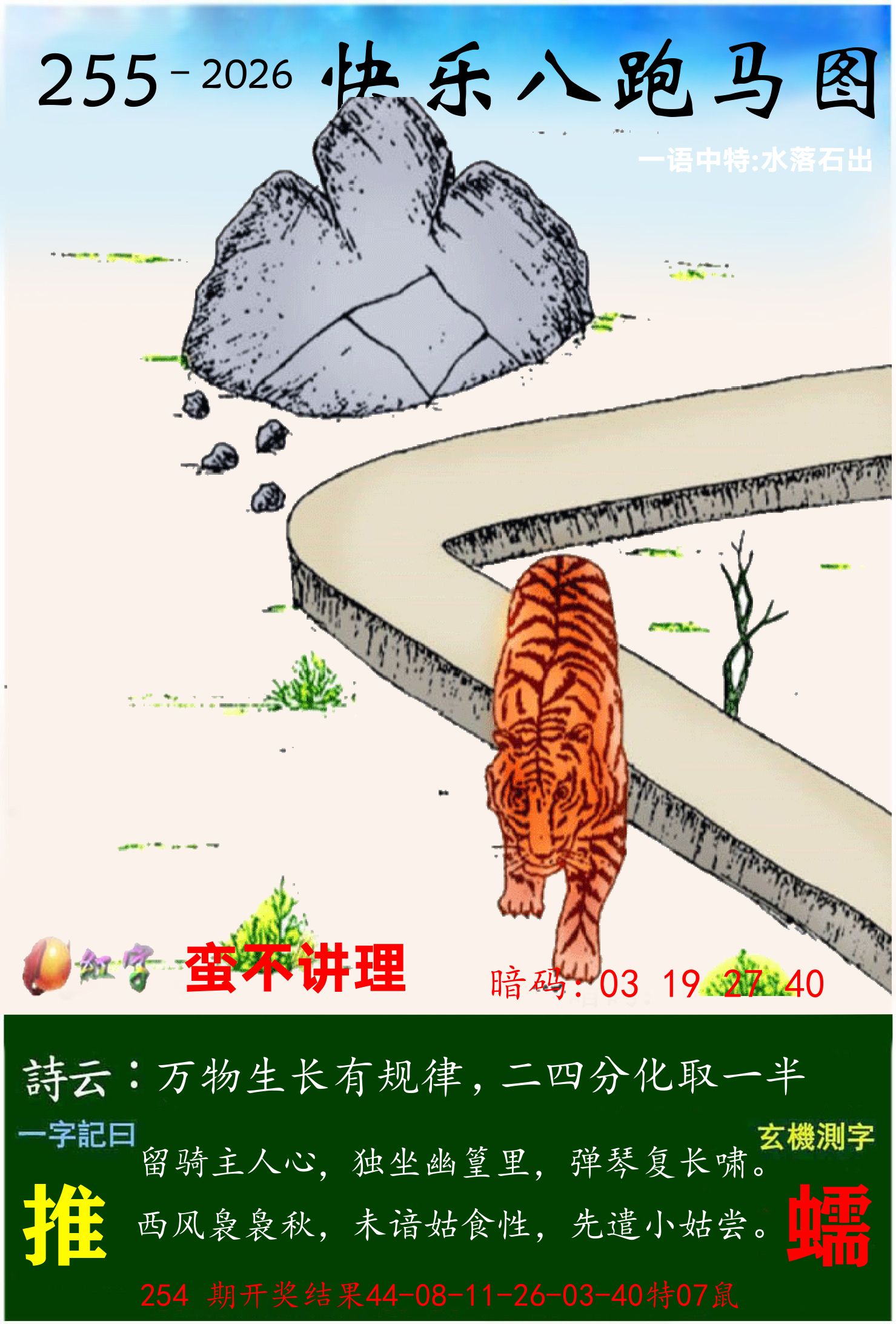 澳门跑马 第255期