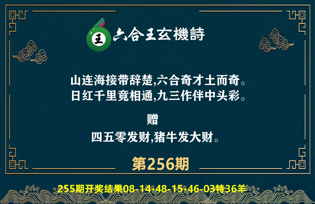 六合王玄机诗 第256期