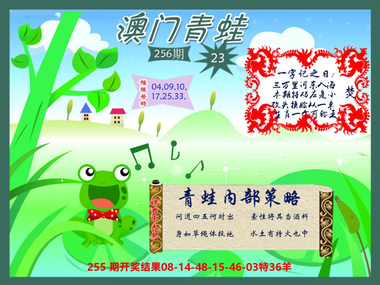 青蛙系列23 第256期
