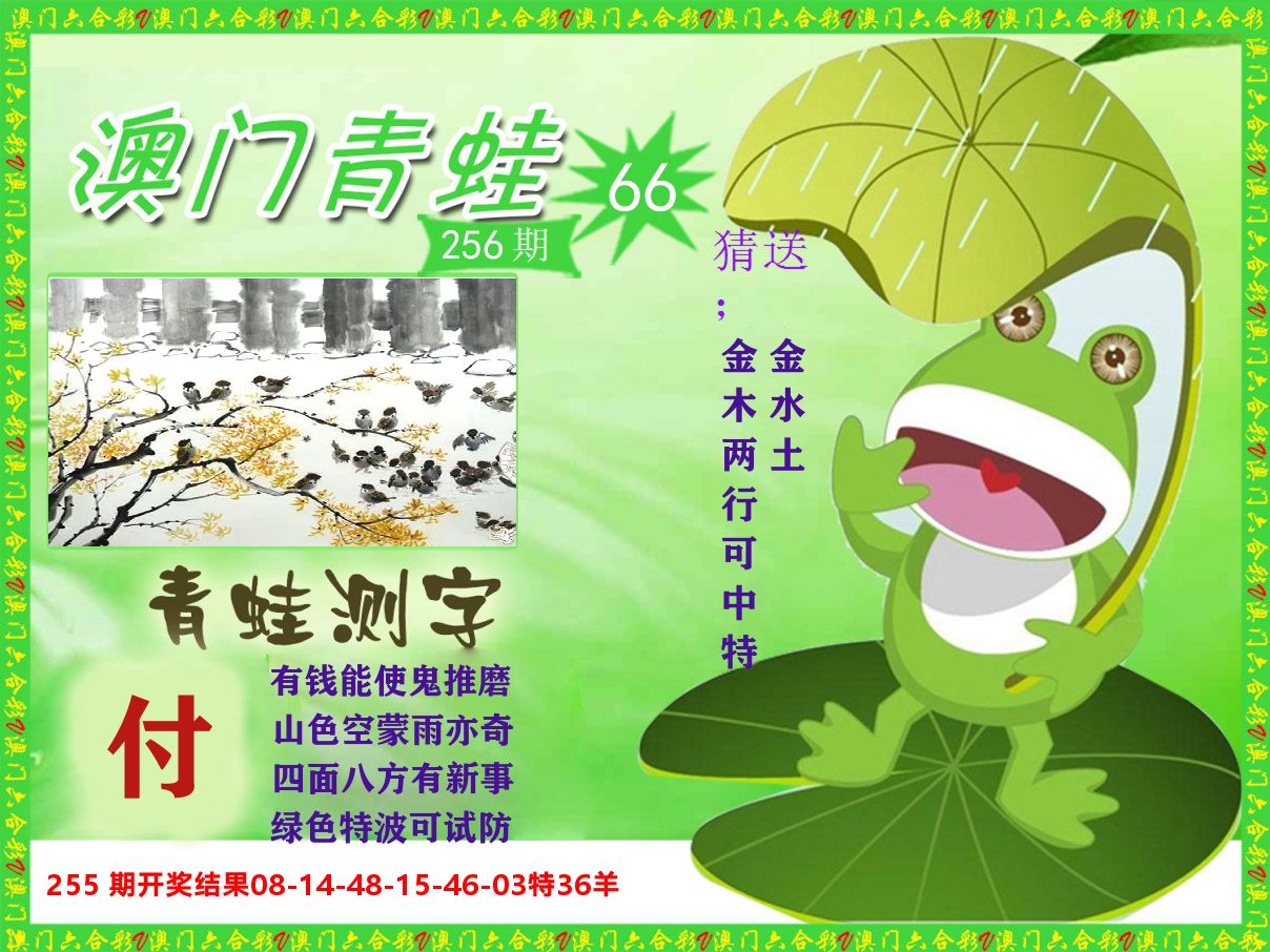 青蛙系列66 第256期