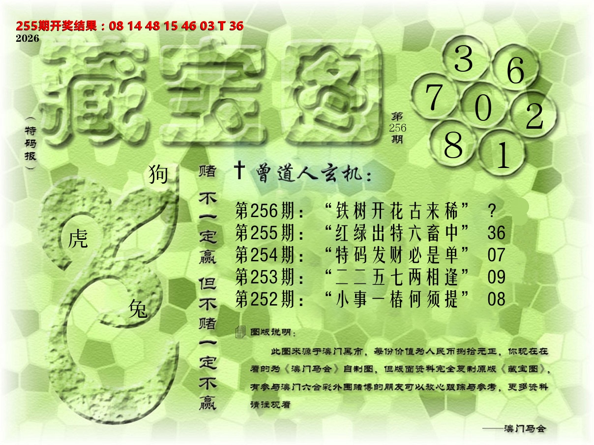 《藏宝图》 第256期