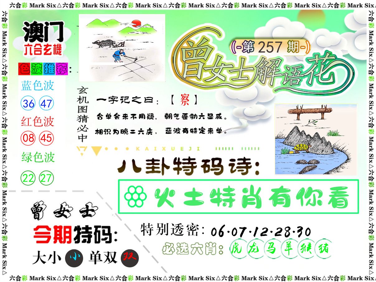 曾女士解语花 第257期