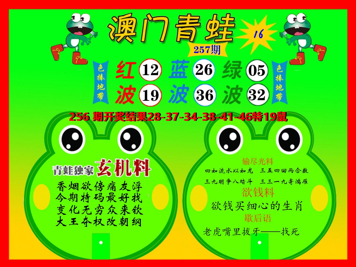 青蛙系列16 第257期