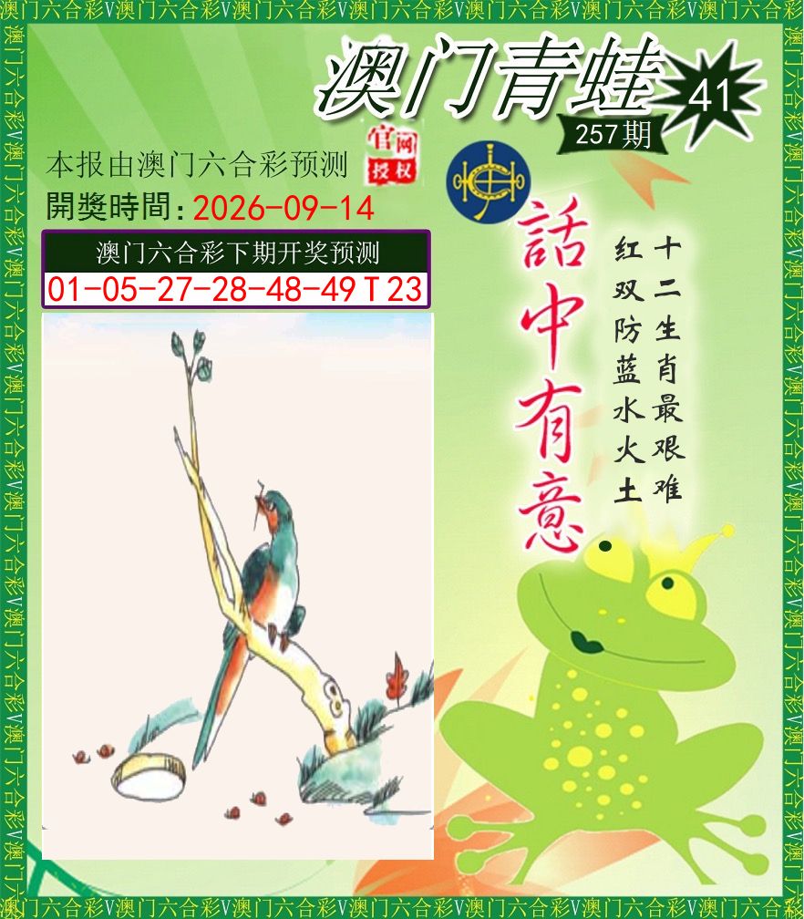 青蛙系列43 第257期