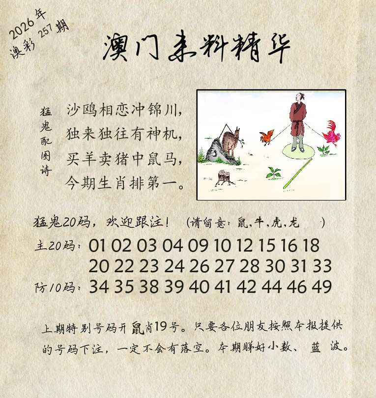 精华来料 第257期