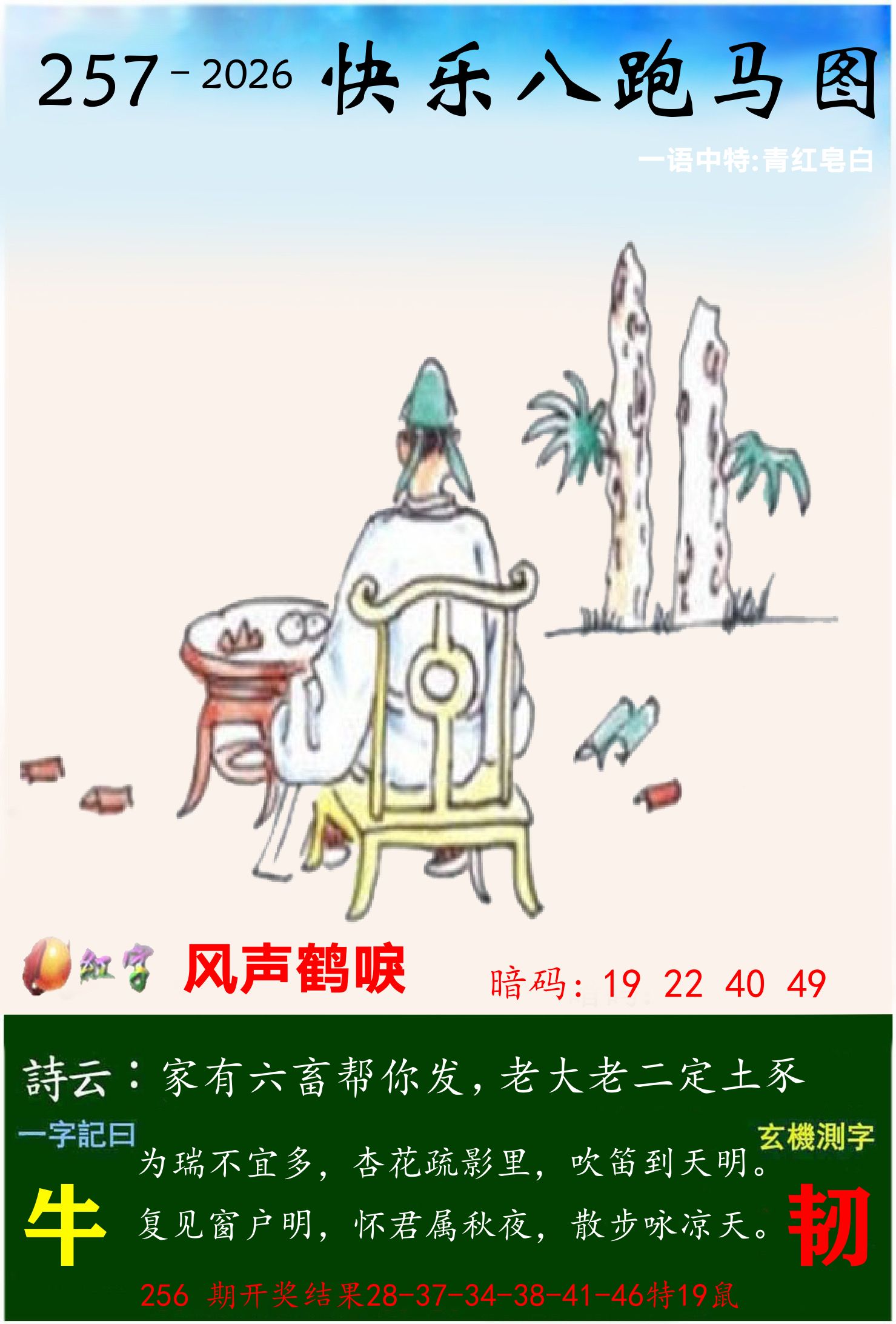 澳门跑马 第257期