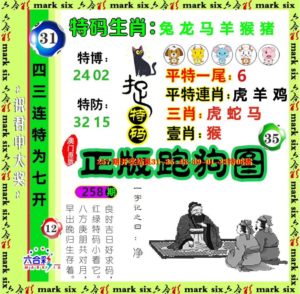 正版跑狗图 第258期