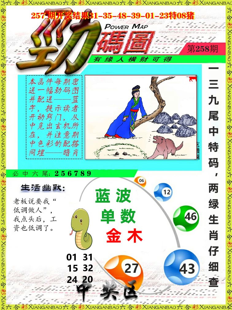 劲码图 第258期