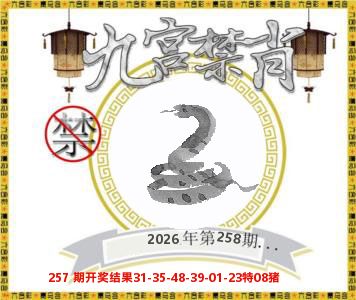 九宫禁肖 第258期