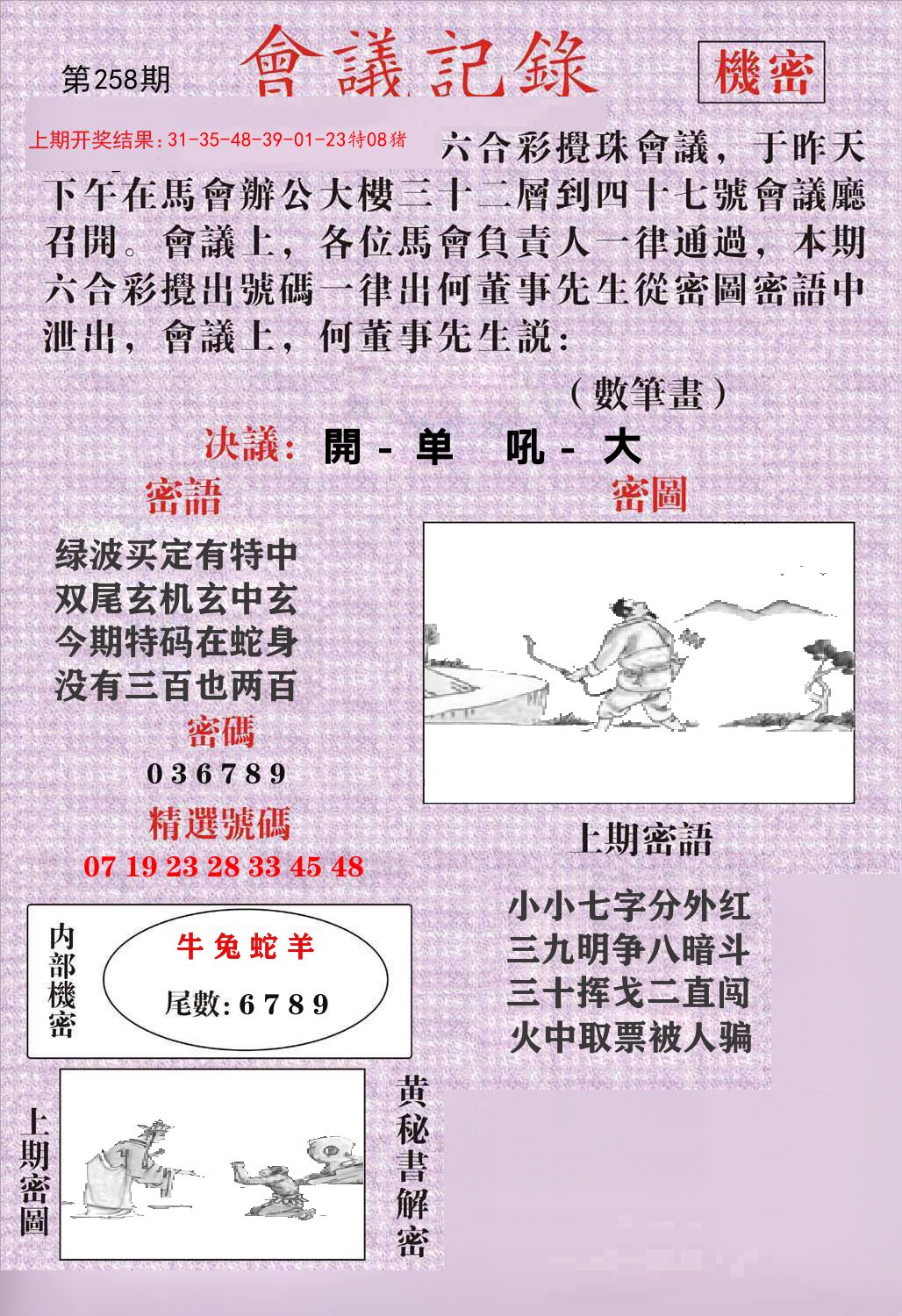 会议记录 第258期