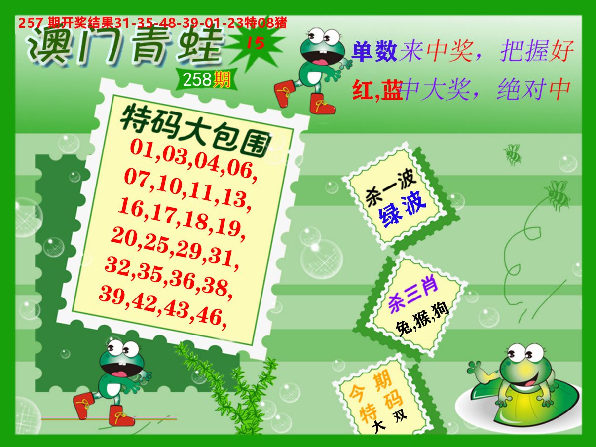 青蛙系列15 第258期