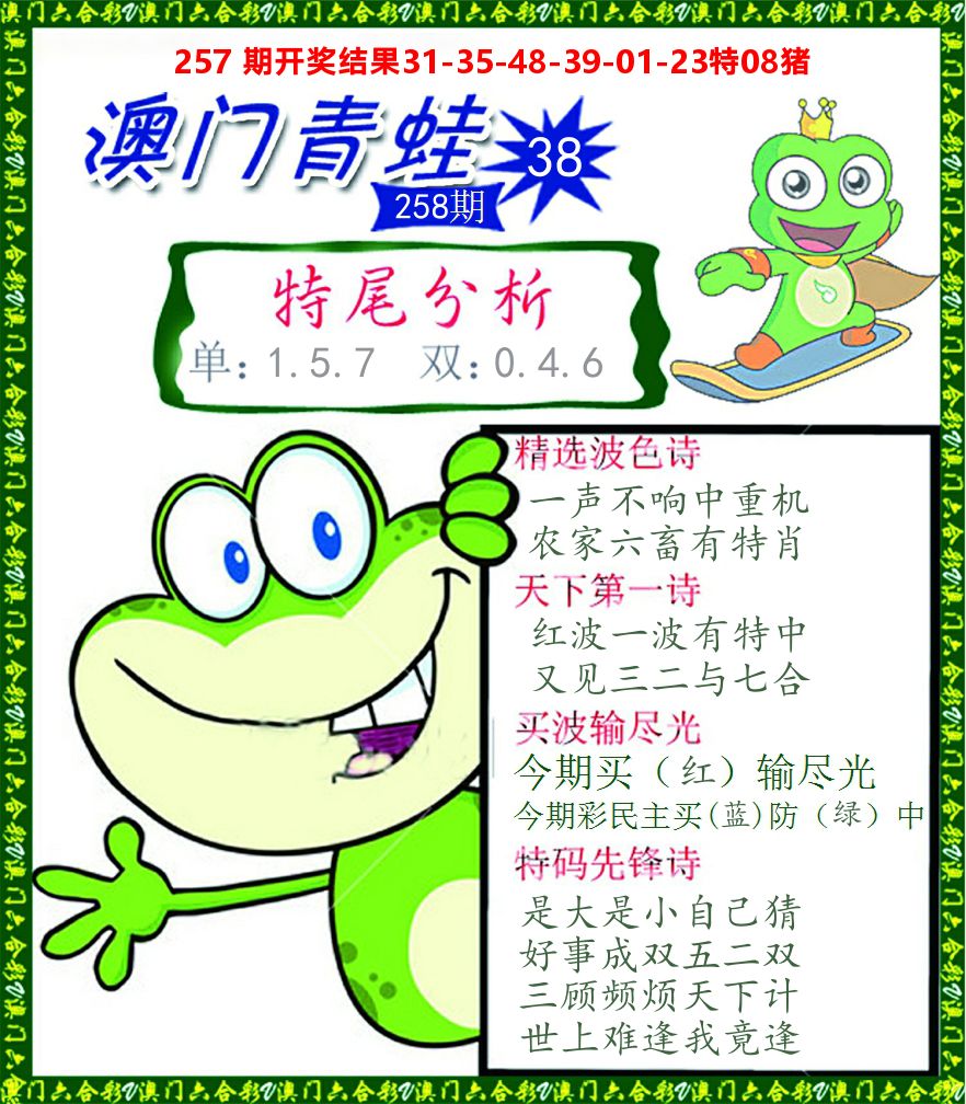青蛙系列38 第258期