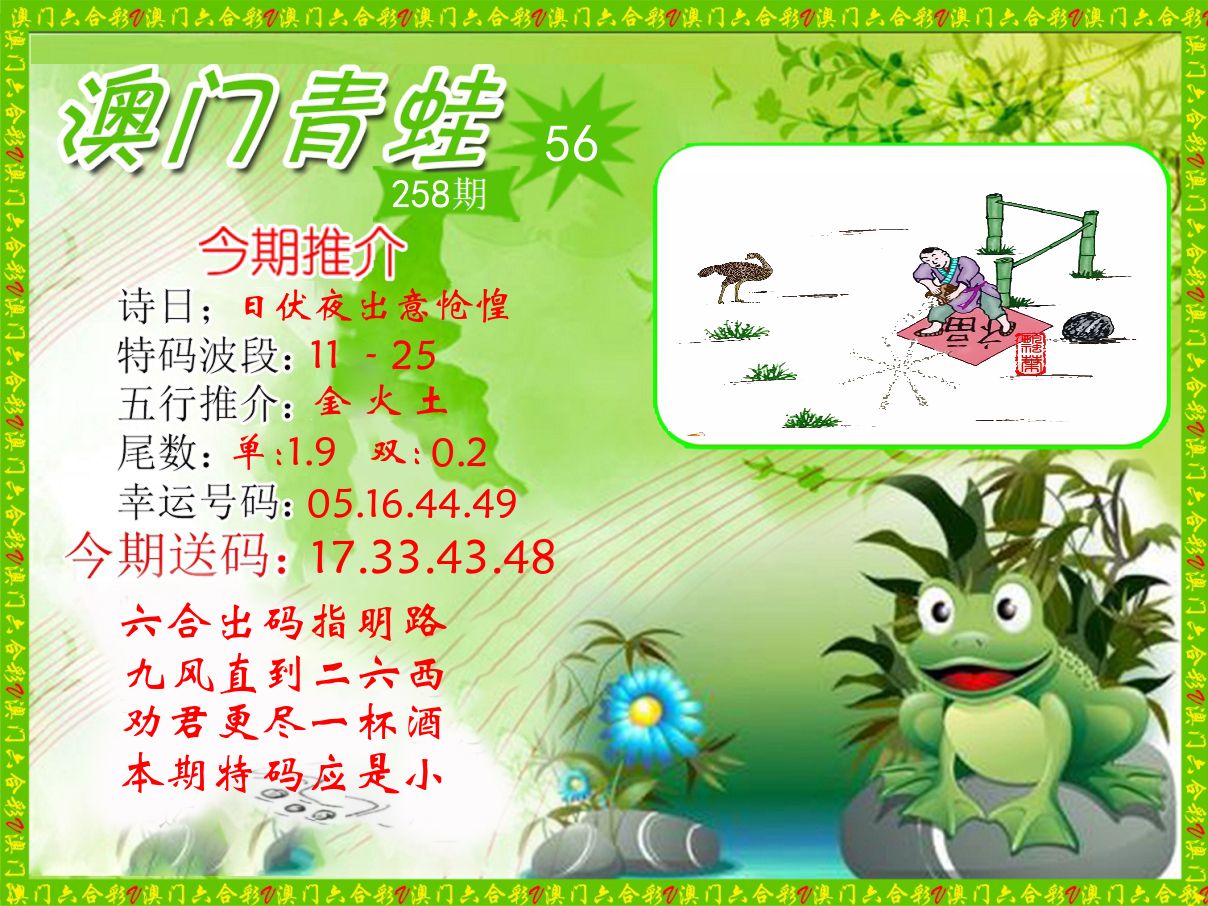 青蛙系列56 第258期