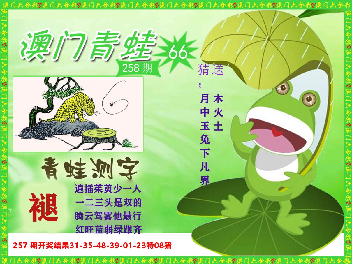 青蛙系列66 第258期