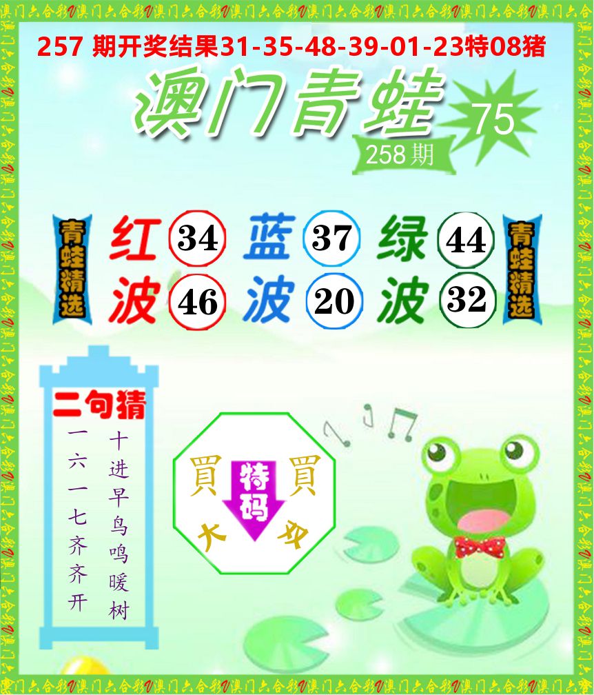 青蛙系列75 第258期
