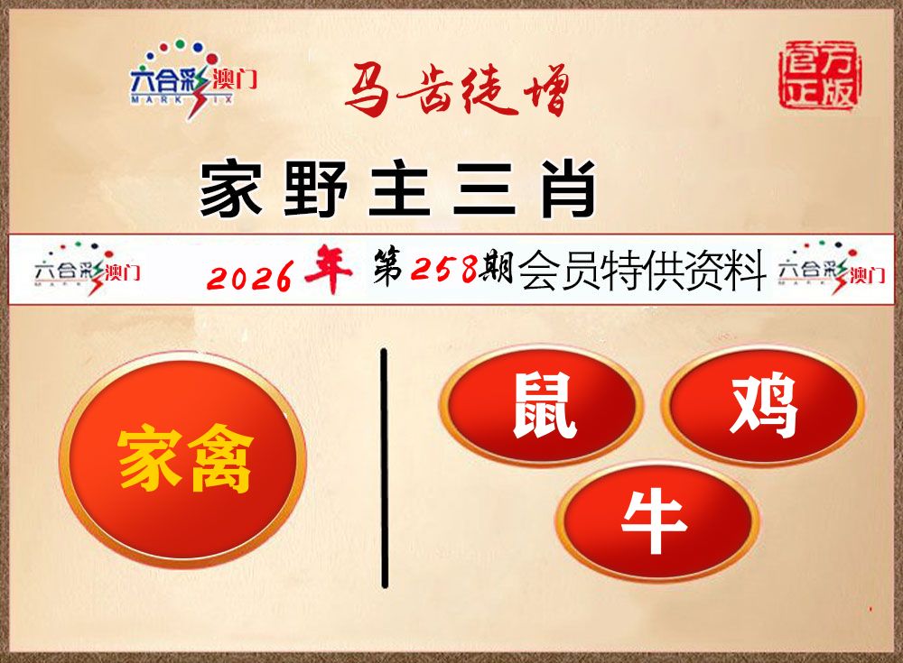 会员特供资料 第258期