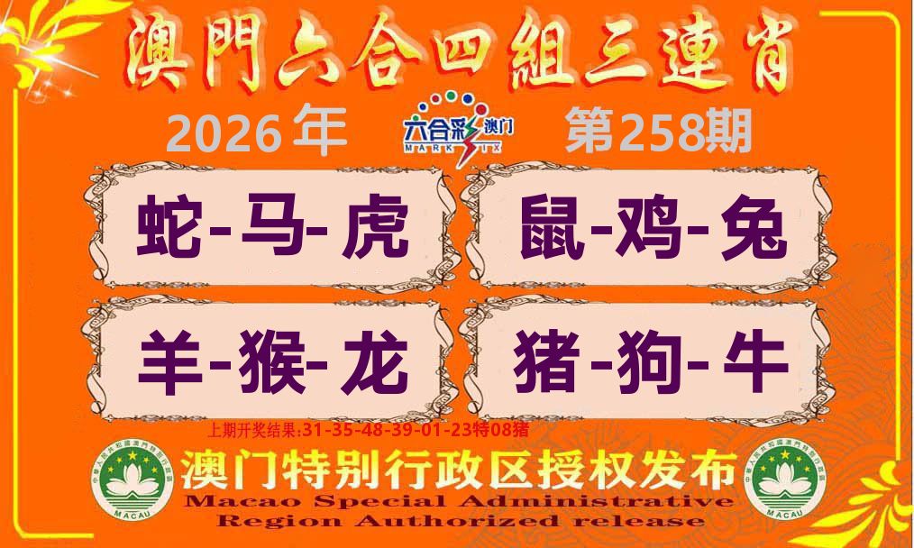 六合三连肖 第258期