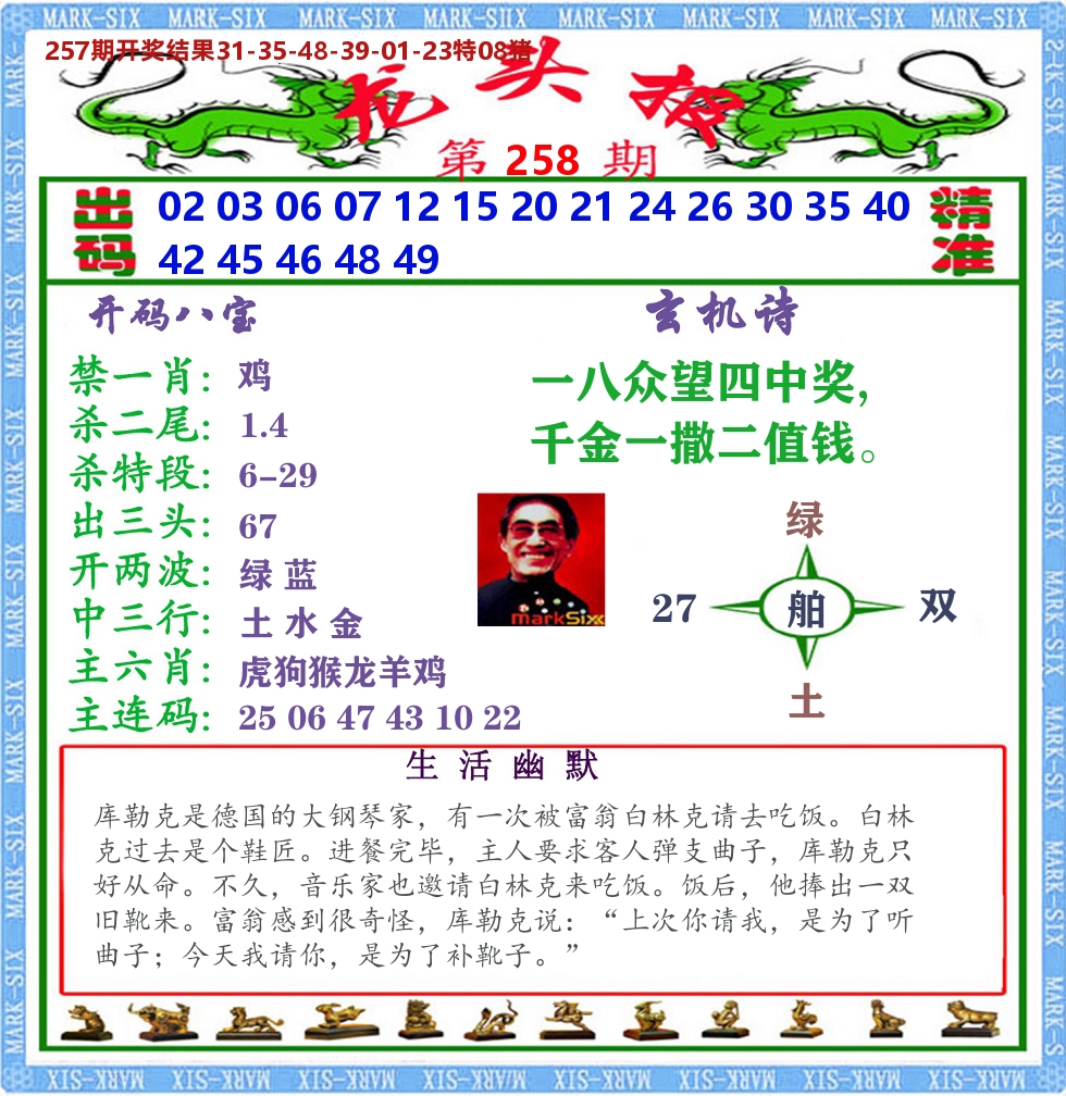 澳门龙头报 第258期