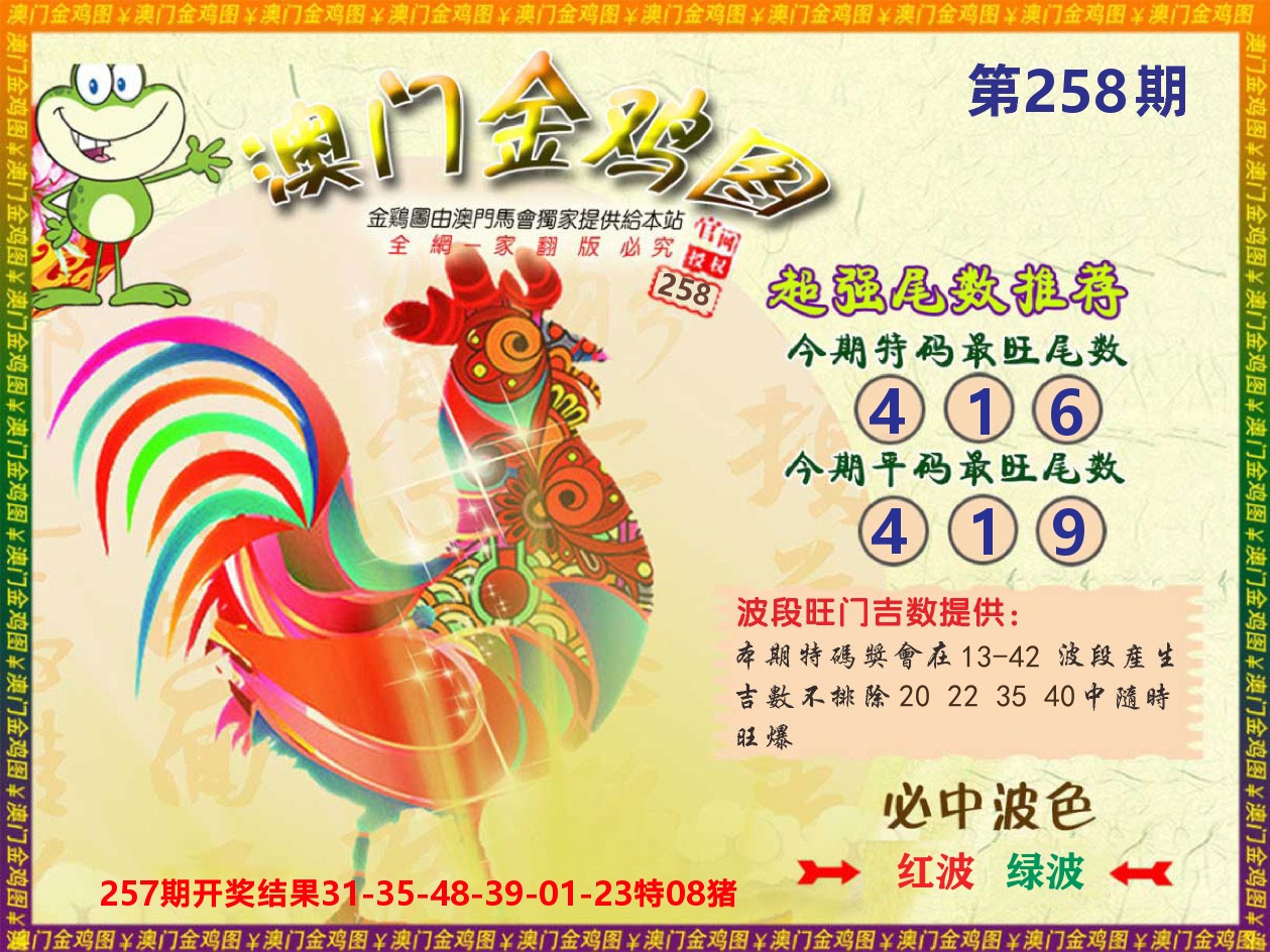 澳门三星好彩C 第258期