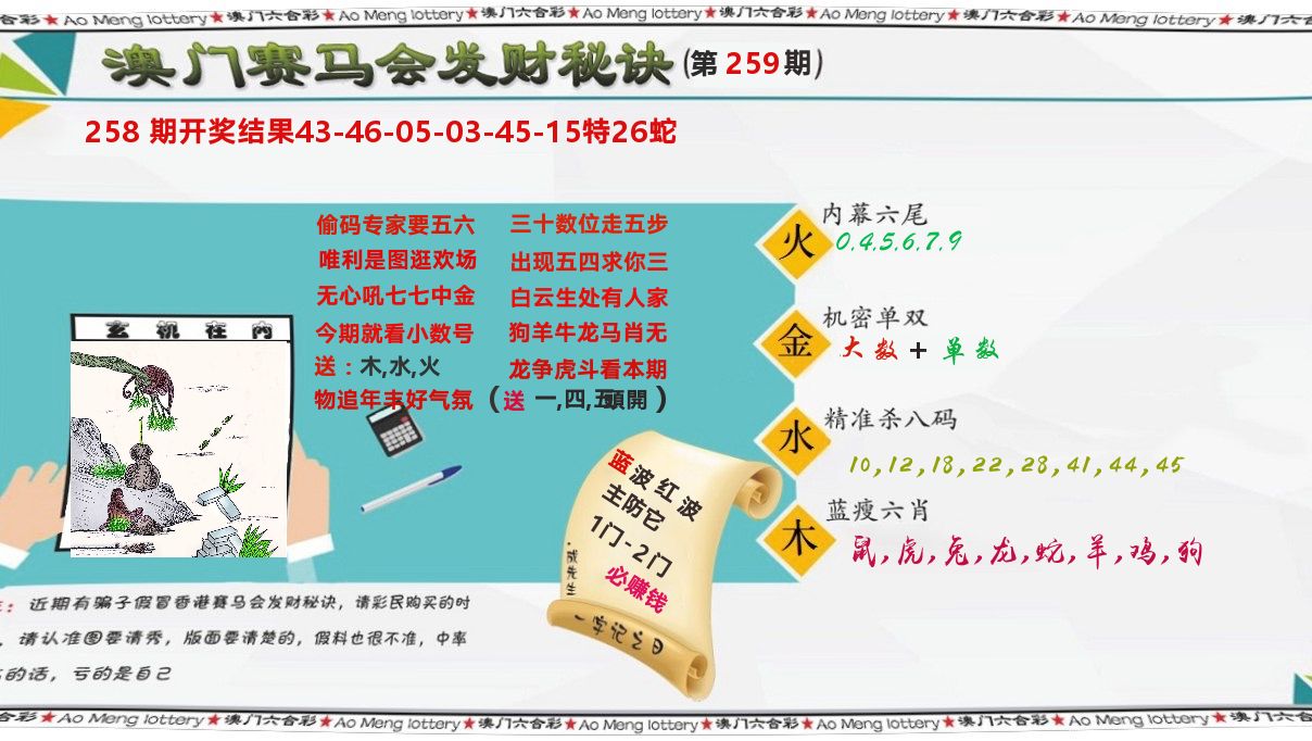发财秘诀 第259期