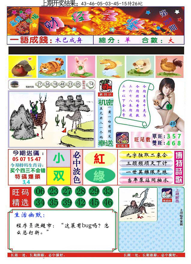 澳门财经宝鉴 第259期