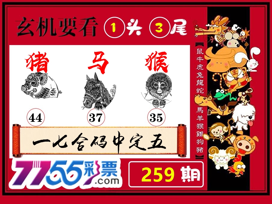 玄机要看 第259期
