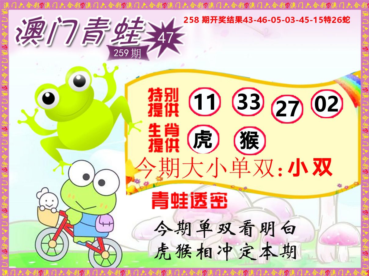 青蛙系列47 第259期