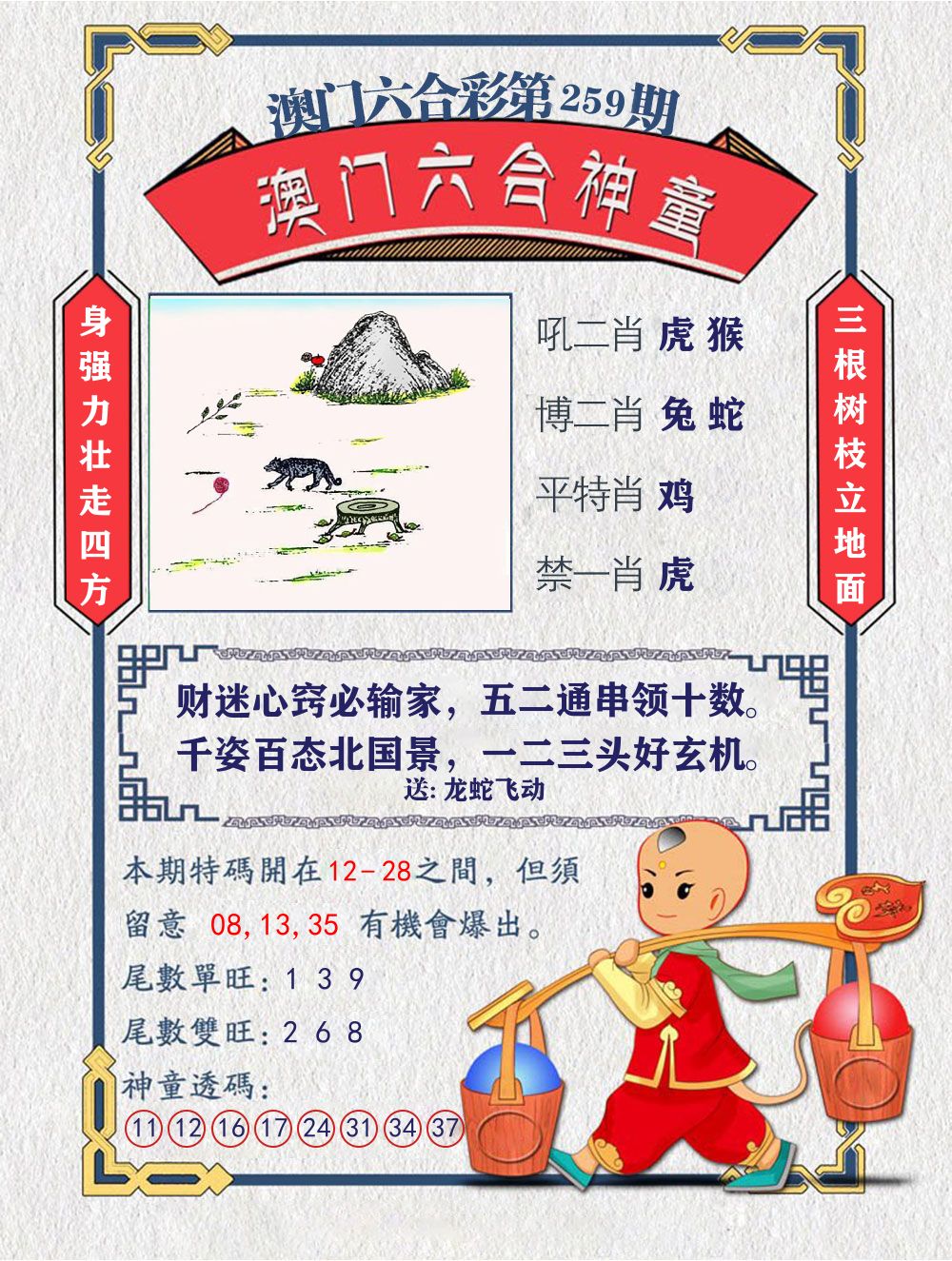 六合神童 第259期