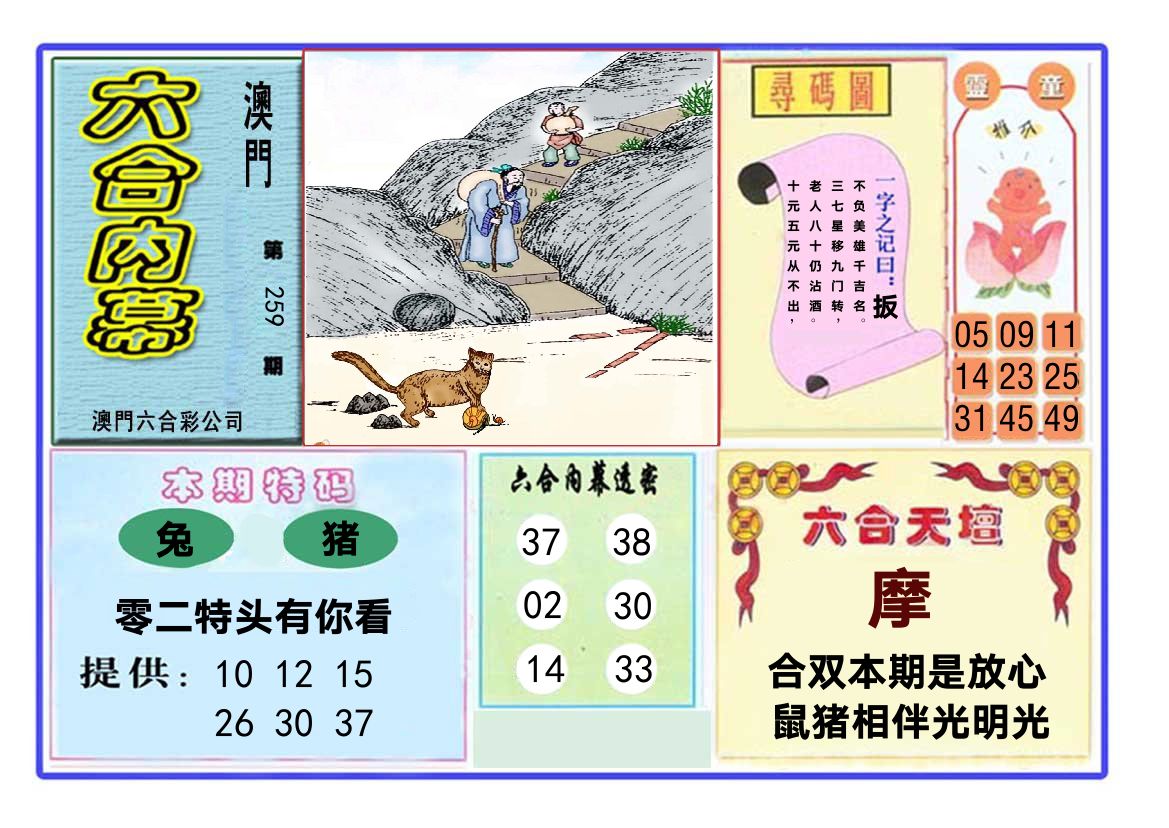 六合内幕 第259期