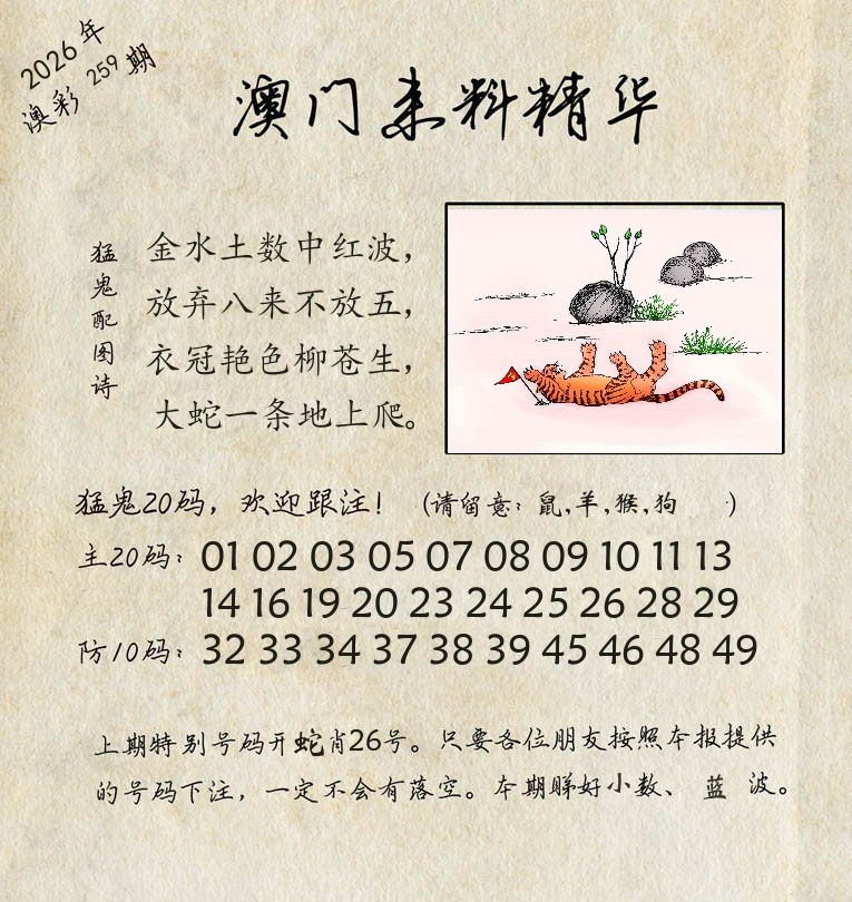 精华来料 第259期