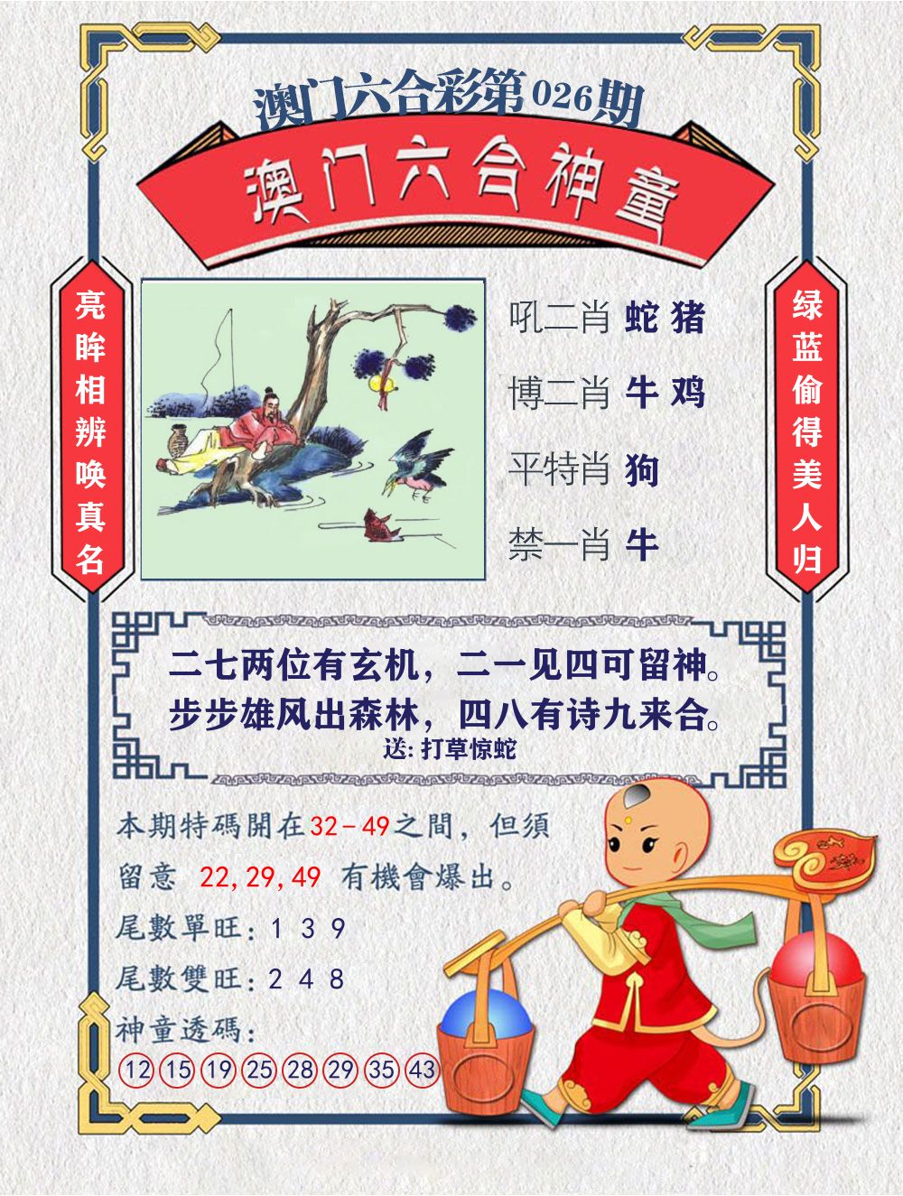 六合神童 第26期