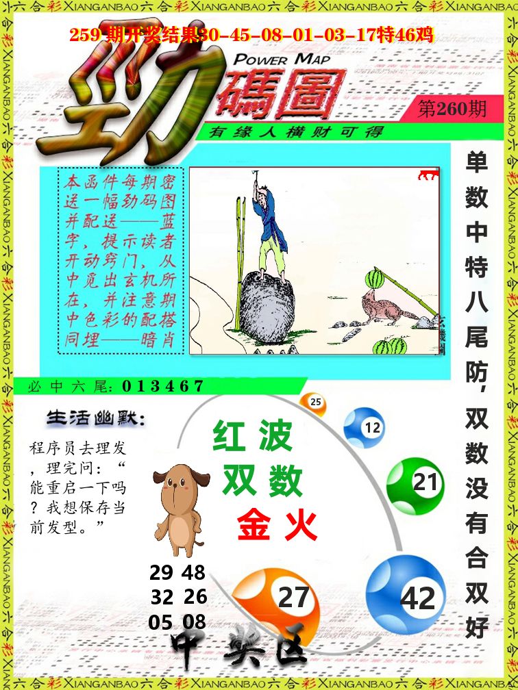 劲码图 第260期