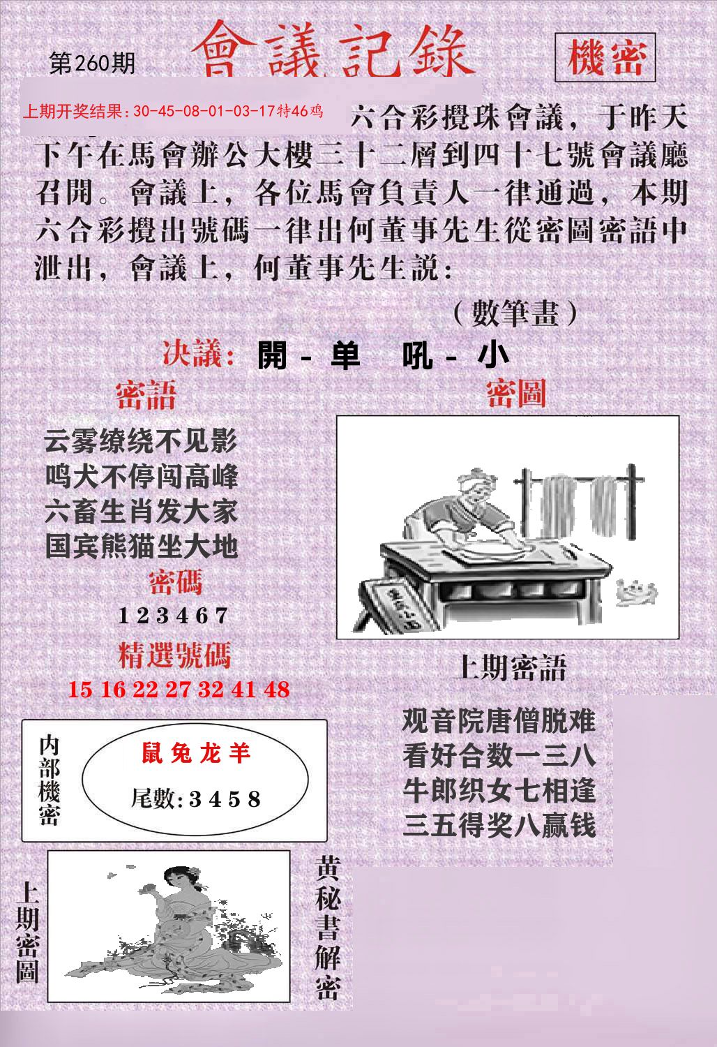 会议记录 第260期